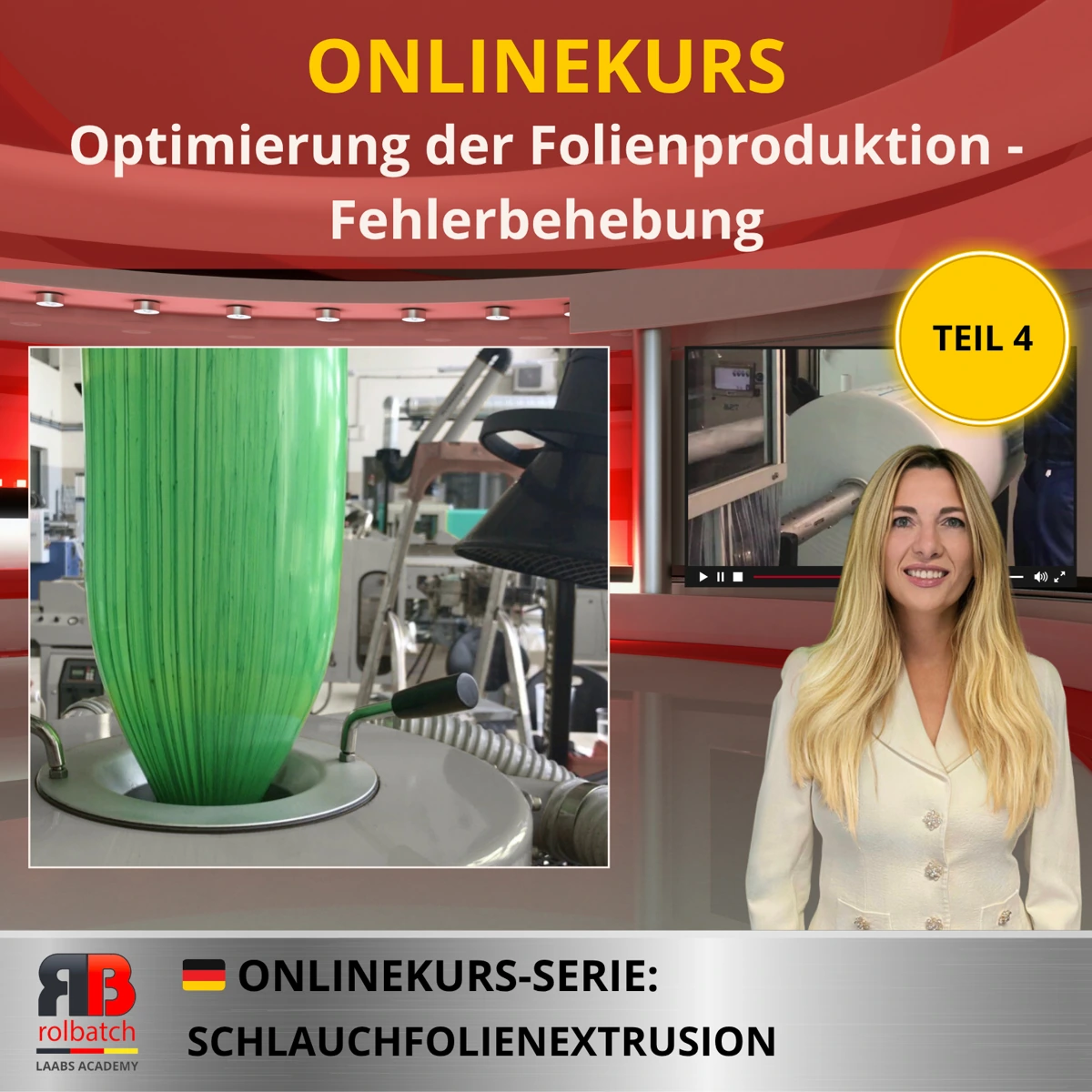 Kurscover: Optimierung der Folienproduktion: Fehlerbehebung, Teil 4