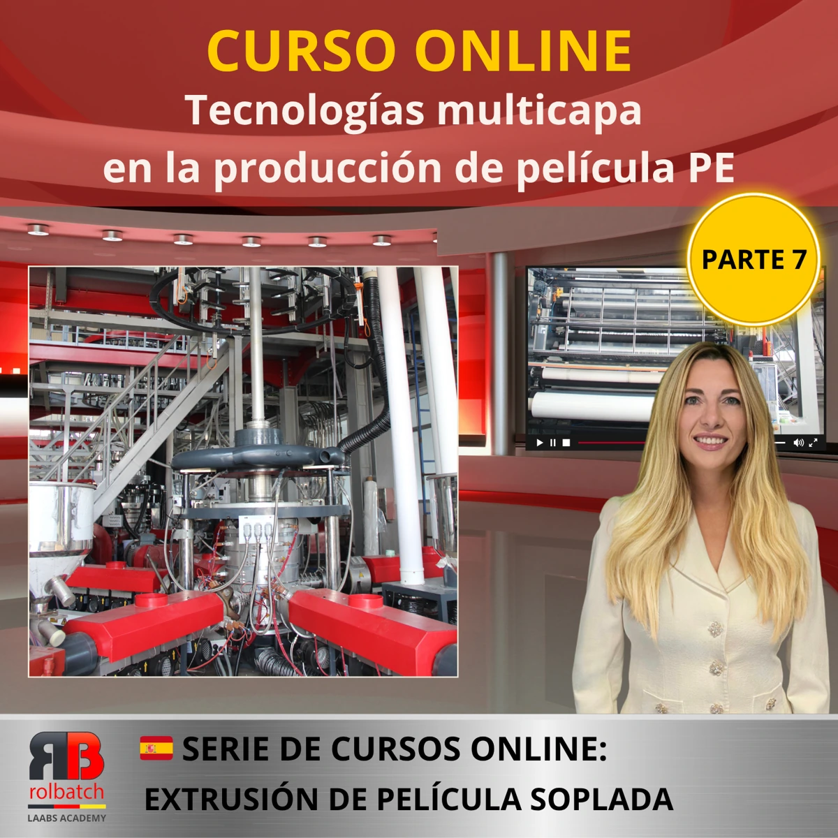 Portada del curso: Tecnologías multicapa en la producción de película de PE, parte 7