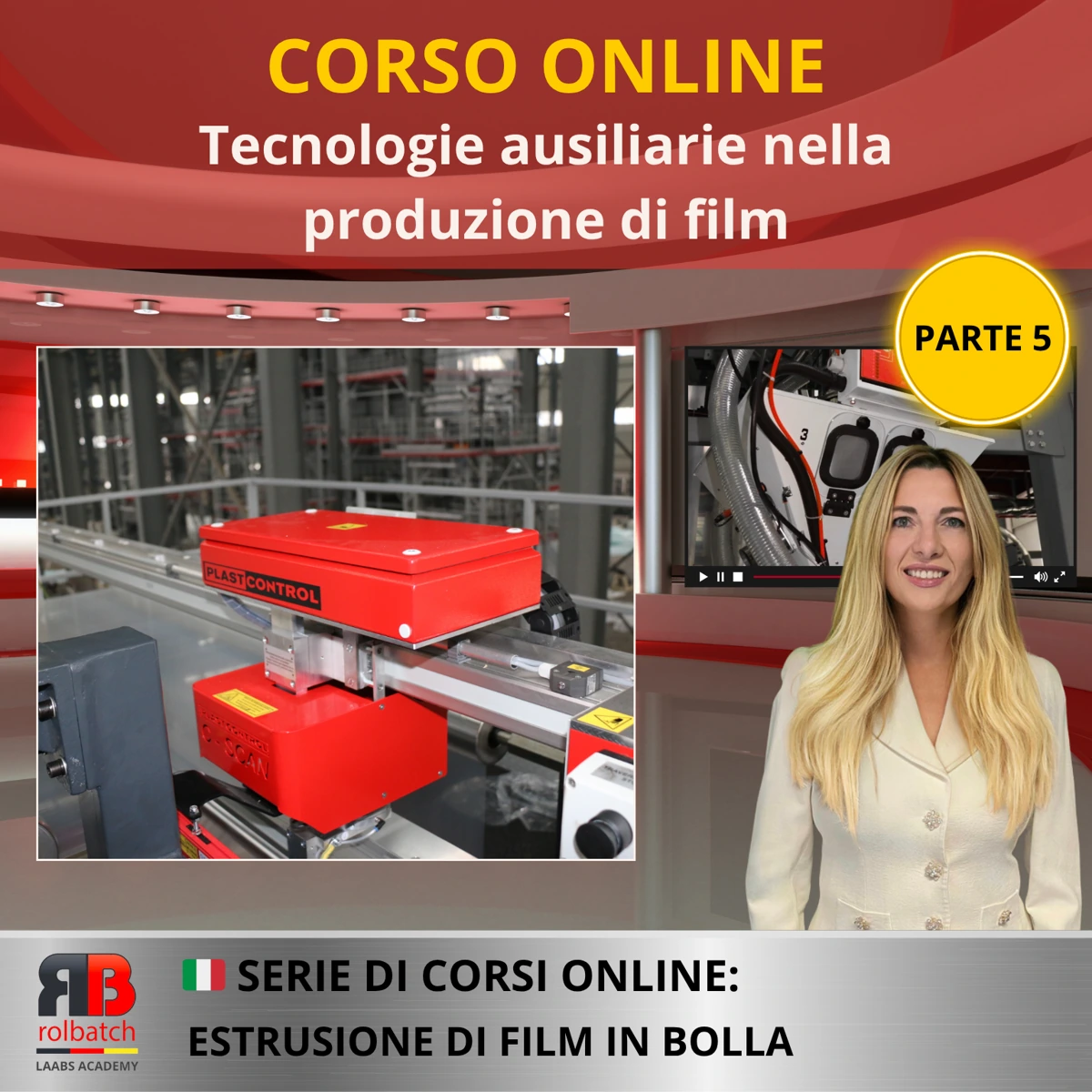 Copertina del corso: Tecnologie di supporto alla produzione di film, parte 5