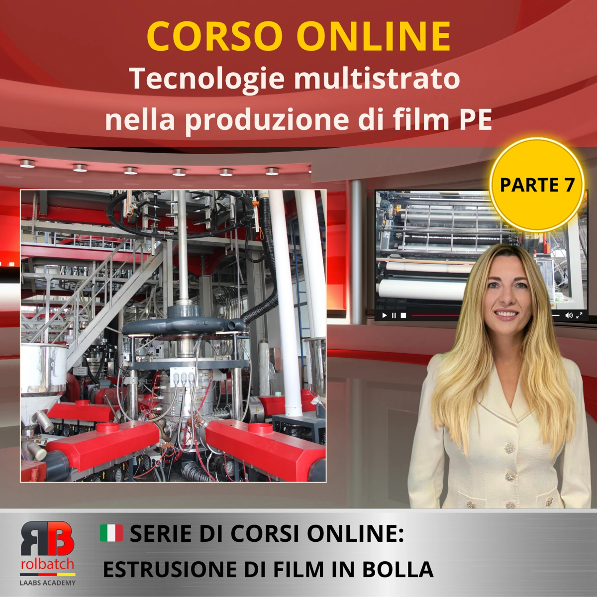 Copertina del corso: Tecnologie multistrato nella produzione di film in PE, parte 7